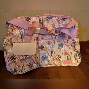 Cyzone Pink Floral Women's Travel/ Weekend bag